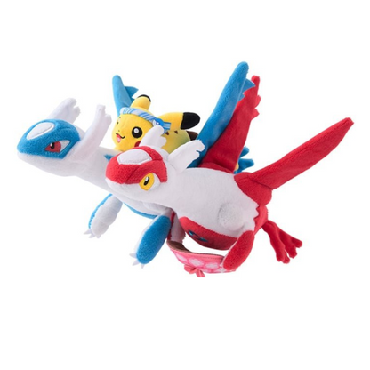 Plush Latias, Latios & Pikachu Pokémon Center Fukuoka R